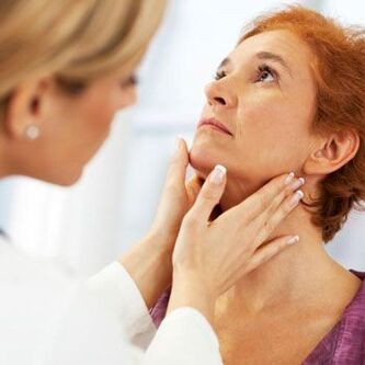 Pacient s bolestí v přední části krku